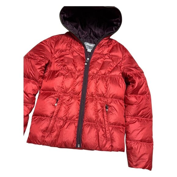 EDDIE BAUER Goose Down Designer Winter Puffer Parka Coat Jacket Womens Small - Picture 7 of 9